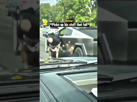 Road Raging Man Attacks Cybertruck Driver