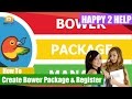 How To Create And Register Bower Package