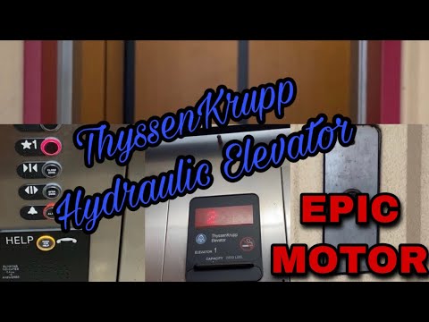 EPIC MOTOR | ThyssenKrupp Hydraulic Elevator @ industrial area above Home Depot