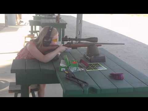 My daughter's first try at the CZ 527 in 22 Hornet