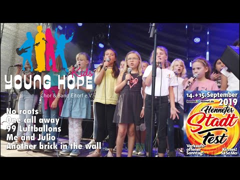 Die YOUNG HOPE Kids beim Stadtfest in Hennef 2019  - YOUNG HOPE Chor & Band, Eitorf e.V. (4K)