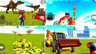 jcb and tank New cheat code l Indian bike Driving 3D game