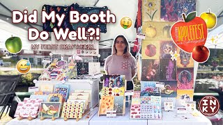 Vending at My First Craft Fair! 🍏 Apple Fest in Stafford Springs, CT | Chatty Art Vlog