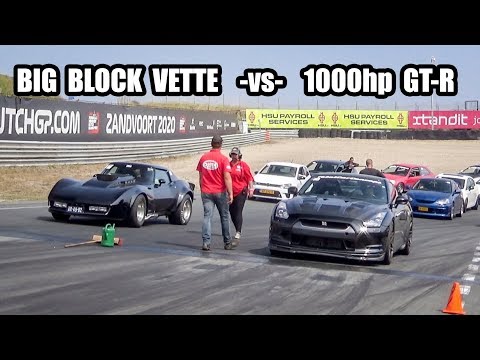 900+hp Corvette C3  -vs-  1000+hp Nissan R35 GT-R Switzer R1K