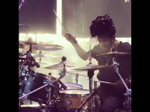 Sean wright playing at the coachella music festival