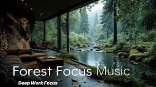 Deep Work Music | Forest Focus Ambient | Productive Study & Concentration Sounds