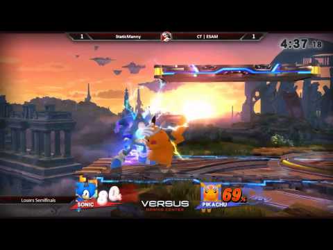 VS EVO Qualifier 5/16/15 - Losers Semis - ESAM (Pikachu) vs. StaticManny (Sonic) - Smash 4
