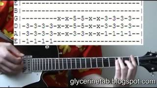 Bush Glycerine Guitar Lesson Chords & Tab Tutorial