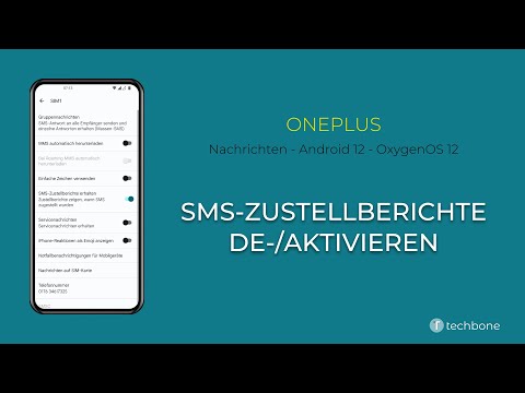 SMS-Zustellberichte de-/aktivieren - OnePlus [Android 12 - OxygenOS 12]