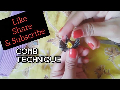 Paper Quilled Comb Technique/How To Make Paper Quilled Flower