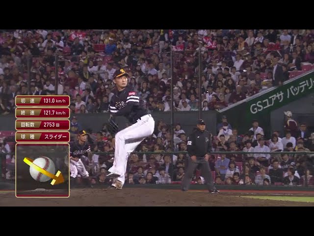 【6回裏】ホークス・東浜 6回1失点の好投でリードを守る!! 2018/9/11 E-H