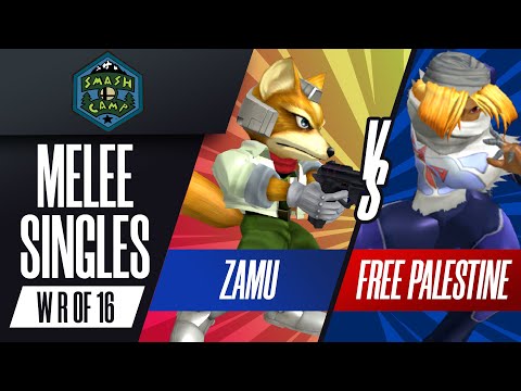 Zamu vs. Free Palestine- Melee Singles Winners Round of 16 - Smash Camp 2022