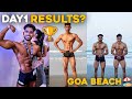1st day results @KoushikLee || posing in Goa beach 🏝️| @shivanevergiveup_ @NotSoFit