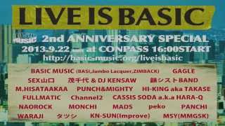 LIVE IS BASIC -BASIC MUSIC 2周年SP- INFO
