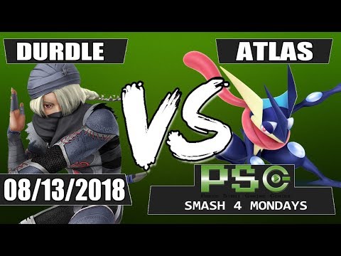 PSG Smash 4 Mondays: Atlas (Greninja) vs Durdle (Sheik) - Losers Finals
