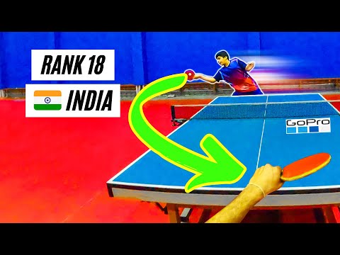 I played against India no.18 table tennis player (POV)