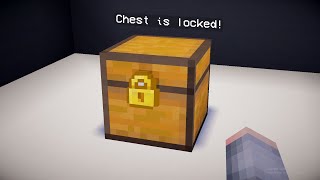 Minecraft: How To Lock Chest No Mods | MCPE & JAVA