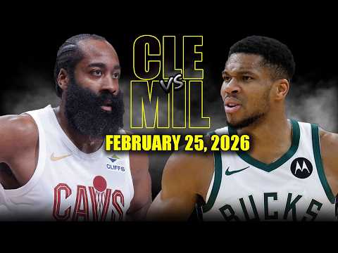 Cleveland Cavaliers vs Milwaukee Bucks Full Game Highlights – February 25, 2026 | NBA Season