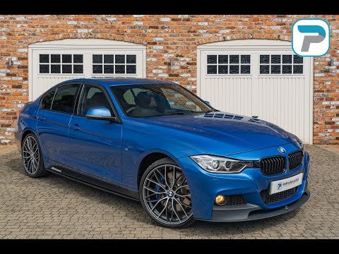 2014/14 BMW 335D M SPORT AUTOMATIC X DRIVE IN ESTORIL BLUE METALLIC WITH EBONY DAKOTA LEATHER