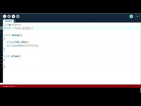 Flappy Bird Tutorial Using Processing Part 1