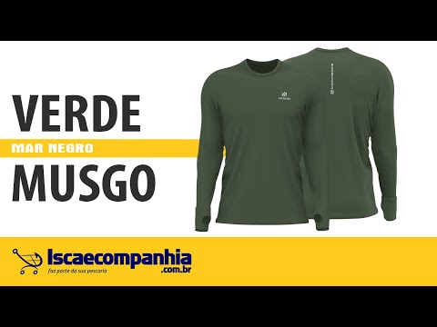 Vídeo Camiseta Poliamida Mar Negro 30092 - Verde Musgo