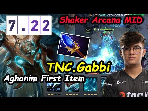 TNC Gabbi - [EarthShaker] Arcana Aghanim First Item MIDLANE 7.22 Dota 2 pro Gameplay