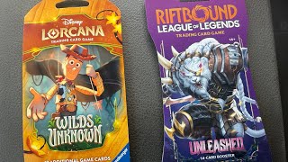 Opening Lorcana Wilds Unknown & RIFTBOUND Unleashed!!