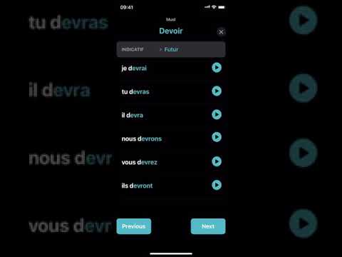 Verbe Devoir ( Must ) indicatif futur #frenchverbs #conjugationapp #conjugaison #Shorts #French