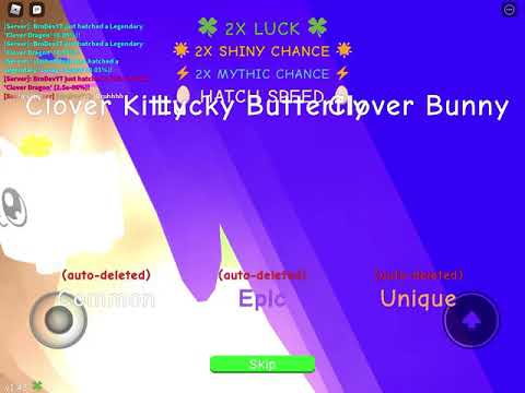 I hatch shiny mythic clover dragon