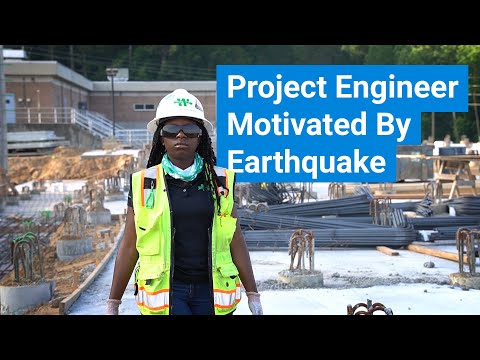 Projektingenieurin nimmt ihre Motivation von einem Erdbeben