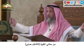 380/204 من معاني الطيرة التشاؤم بمرئي - شرح كتاب مختصر العقيدة مجزء - الشيخ الدكتور عثمان الخميس