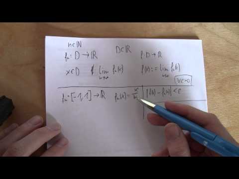 Mathematics - Pointwise and uniform convergence of sequences of functions - Part 1
