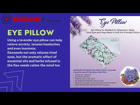 Eye Pillow for Meditation, Relaxation Insomnia & Yoga