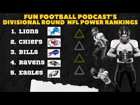 LIONS STILL BEST TEAM ENTERING DIVISIONAL ROUND. TEXANS ARE LAST! #nfl #nflpowerrankings #football