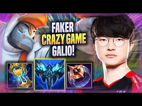 FAKER CRAZY GAME WITH GALIO! - T1 Faker Plays Galio MID vs Zoe! | Season 2022