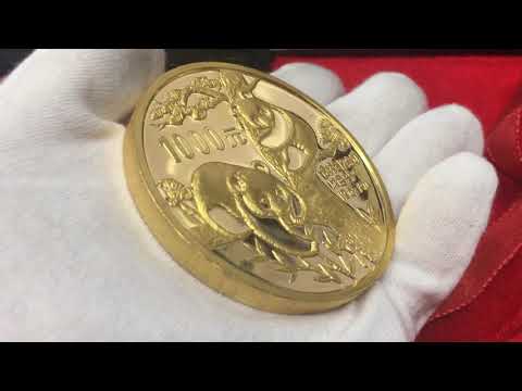 Gold Coin Over 20k 😎 1988 12 oz Chinese Proof Gold Panda 1000 Yuan