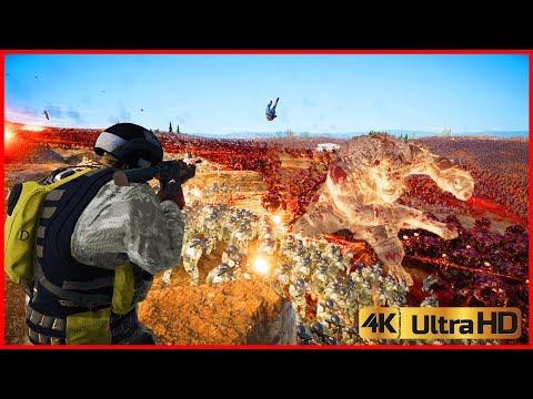 Trolls & Zombies Rush into the Trenches of Modern Soldiers - Ultimate Epic Battle Simulator 2 UEBS 2