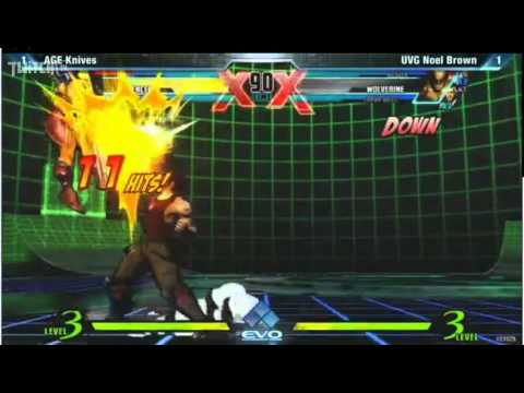 EVO2012 UMVC3 AGE Knives vs UVG Noel Brown