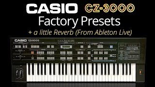 Video thumbnail for Casio CZ-3000 factory presets (and some of my own at the end) by Nebosclone Studio