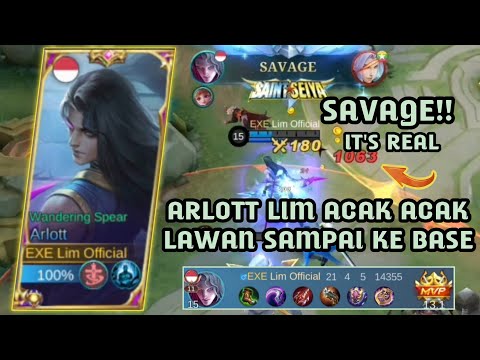 21 KILL + SAVAGE! ARLOTT BEST BUILD AND EMBLEM GAMEPLAY