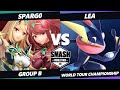 SWT Championship Group B - Spargo (Pyra Mythra) Vs. Lea (Greninja) SSBU Ultimate Tournament