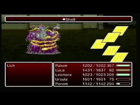 Final Fantasy 4 The After Years Palom, Porom, & Leonora Lich Marilith, Kraken, Tiamat Speed 1/Active