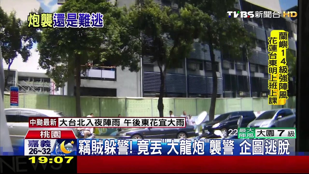 竊賊躲警！竟丟「大龍炮」襲警　企圖逃脫