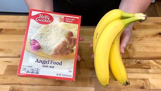 Make This 2 Ingredient Banana Cake Right Now | Tastes Like a Bakery!