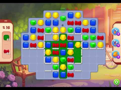 HomeScapes Level 94 no boosters (18 moves)