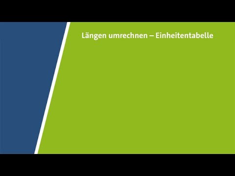 Einheiten umrechnen: Längen mit Einheitentabelle | Erklärvideo
