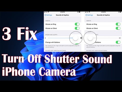 Turn Off The Camera Shutter Sound In iPhone - 3 Fix How To