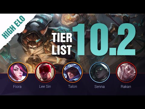 HIGH ELO SEASON 10 LoL Tier List Patch 10.2 by Mobalytics - League of Legends