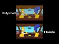 Simpsons Ride Commercial Side By Side Comparison