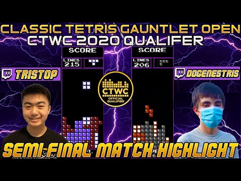 Classic Tetris Gauntlet 2020 CTWC Qualifier - Tristop vs. Dogenestris HIGHLIGHT